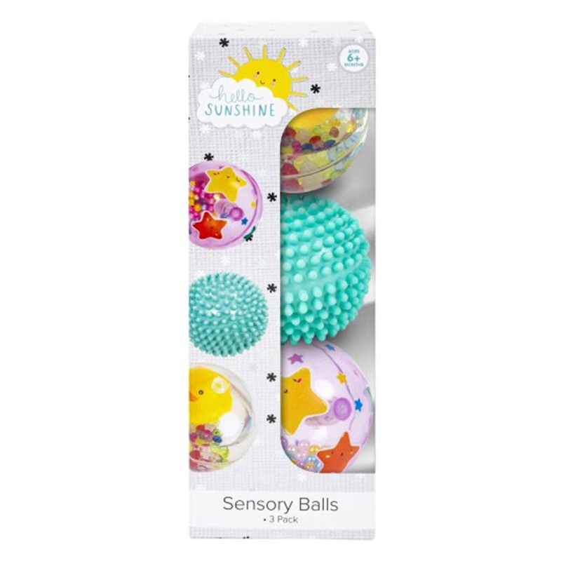 Bonjour les balles sensorielles du soleil 3pk