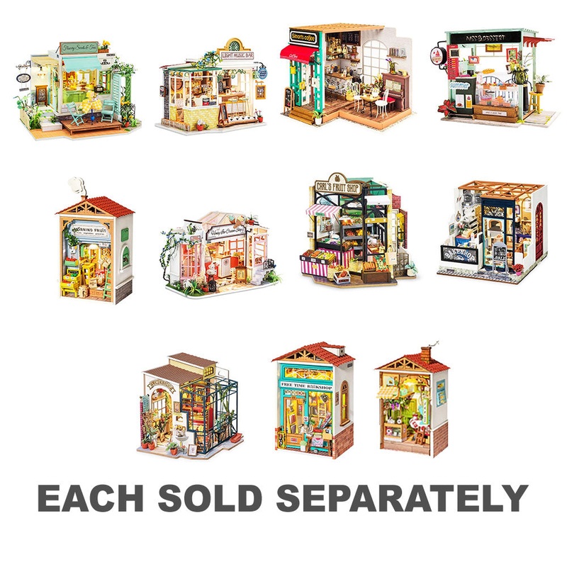 Kit de modle de boutique miniature de bricolage RoboTime