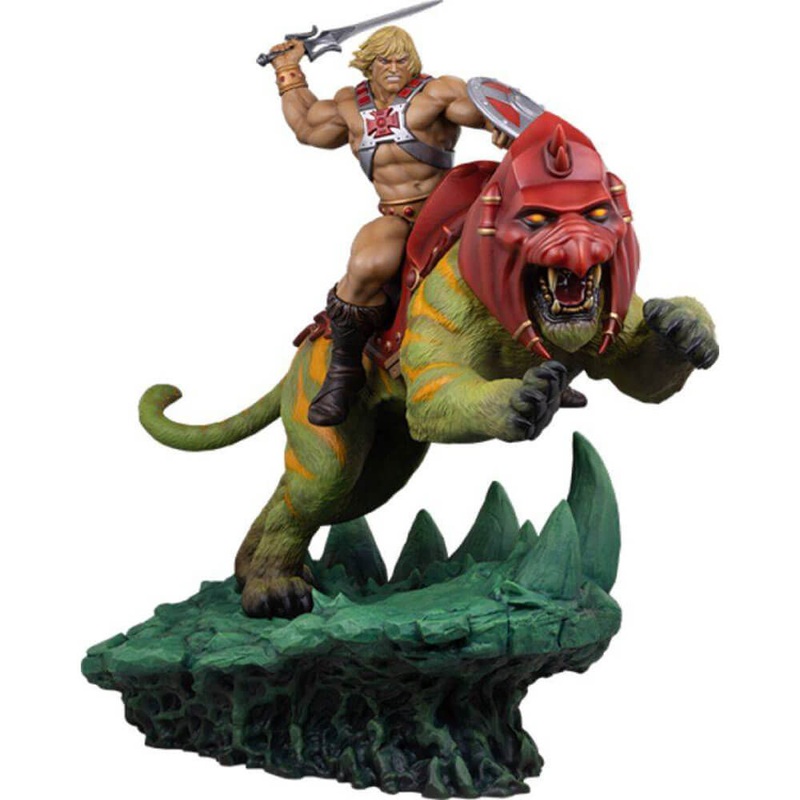 Matres de l'univers He-Man & Battle Cat Deluxe Maquette