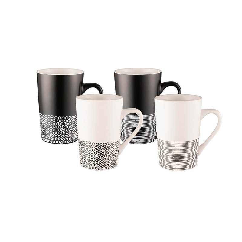 Tasse de tube de bundanon 4pcs (monochrome ourlet)