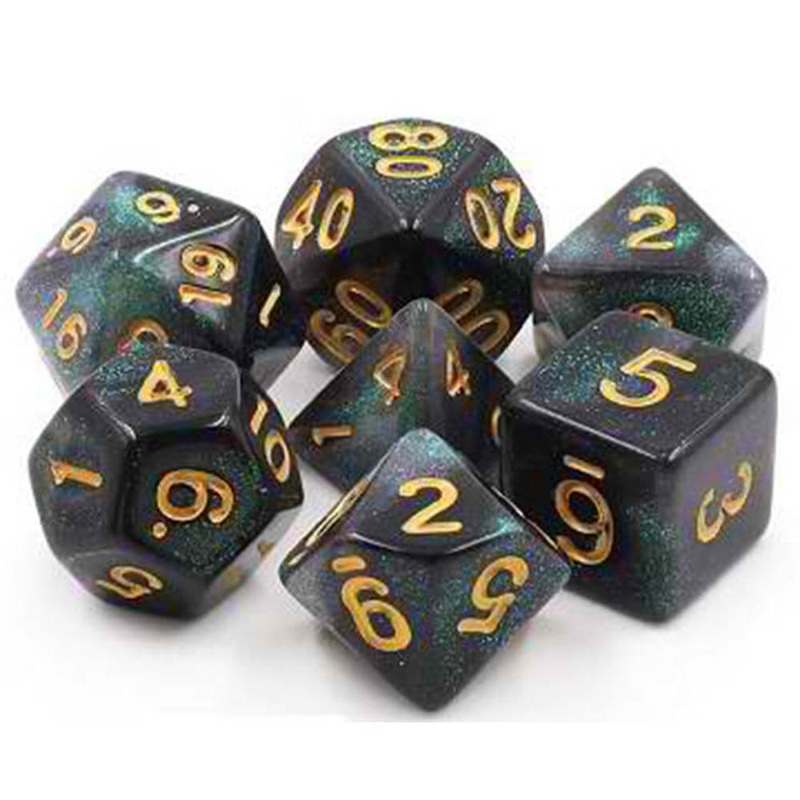 TMG DICE TOLLET Not Evil Black Aurora (Set of 7)
