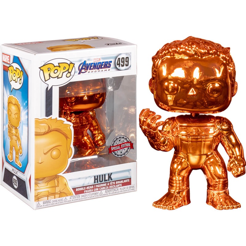 Avengers 4 Endgame Hulk Orange Chrome Us Excl Pop! Vinyle