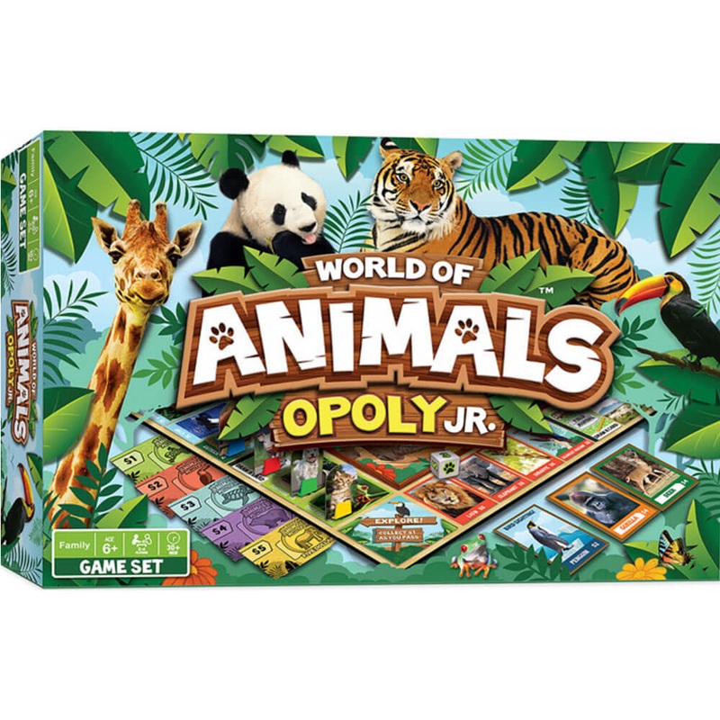 Masterpieces World of Animal Explorer Opoly Jr. Jeu