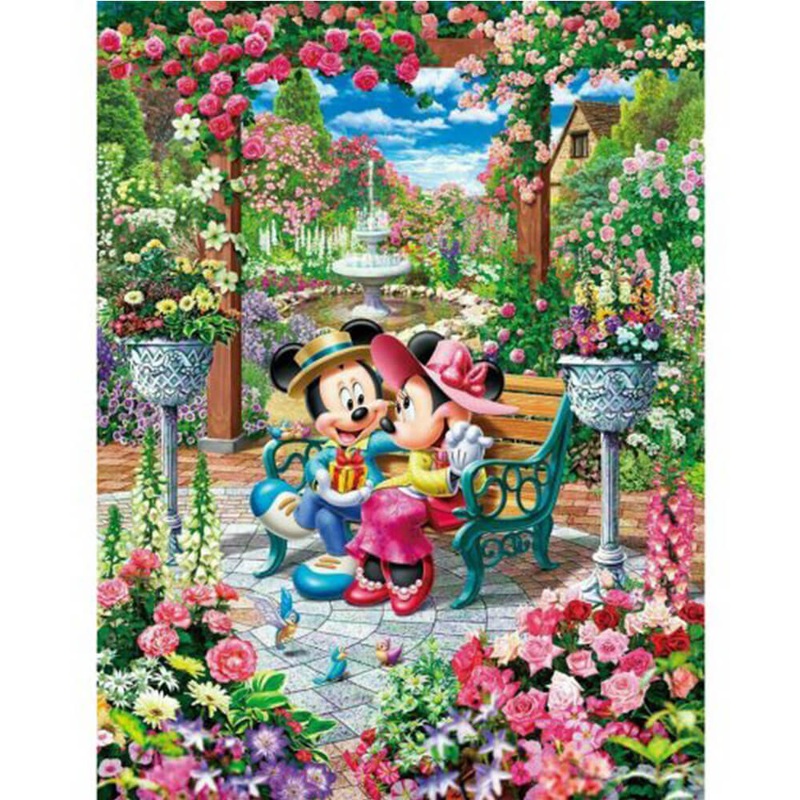 Mickey & Minnie Blooming Love Royal Garden Puzzle (500 PCS)