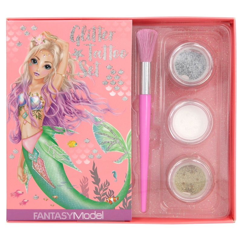 Depesche Fantasy Model Glitter Tattoo Set Mermaid