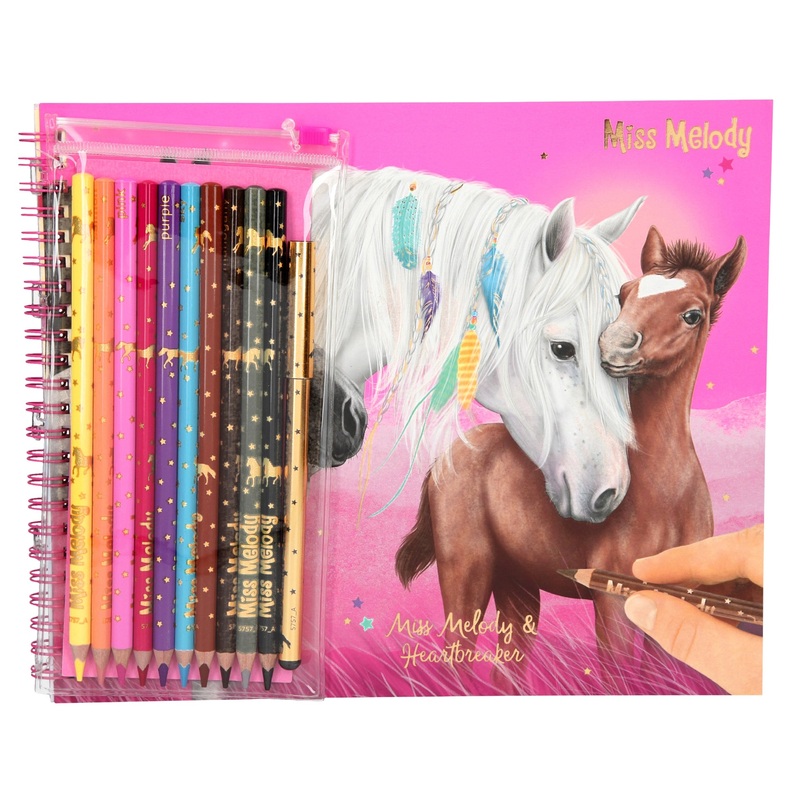 Depesche Miss Melody Colouring Book with Pen Set