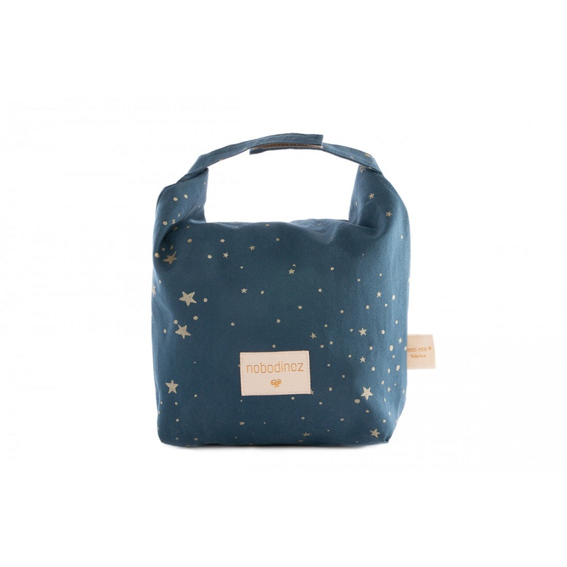 nobodinoz Cool Eco Lunch Bag Gold Stella/Night Blue