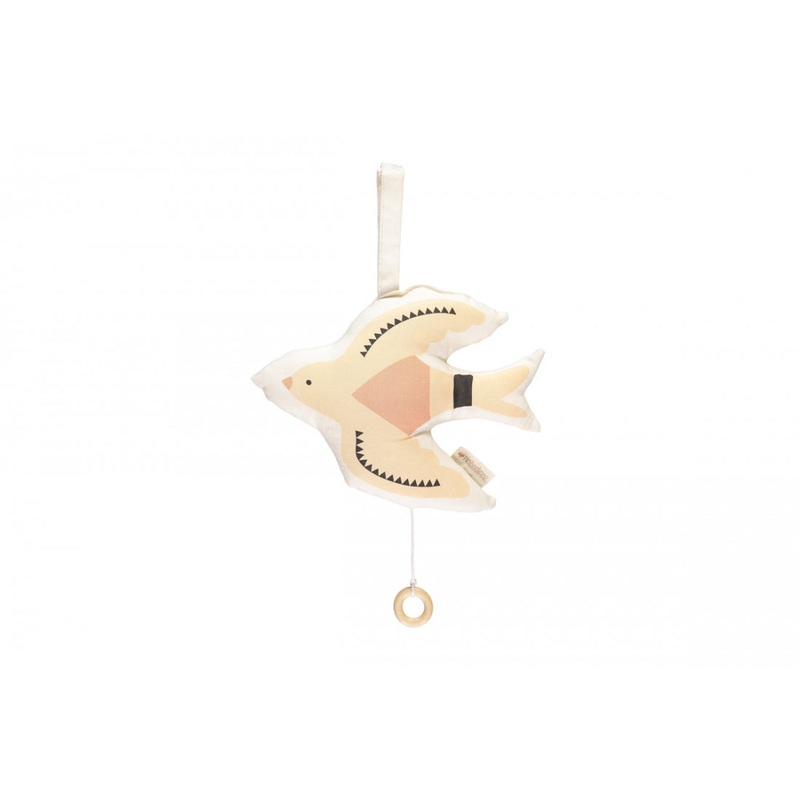 nobodinoz Haiku Bird Musical Cushion