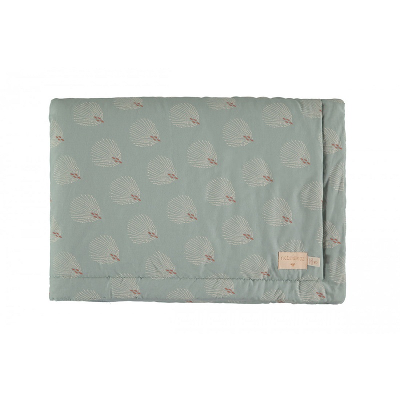 nobodinoz Laponia Blanket White Gatsby/Antique Green