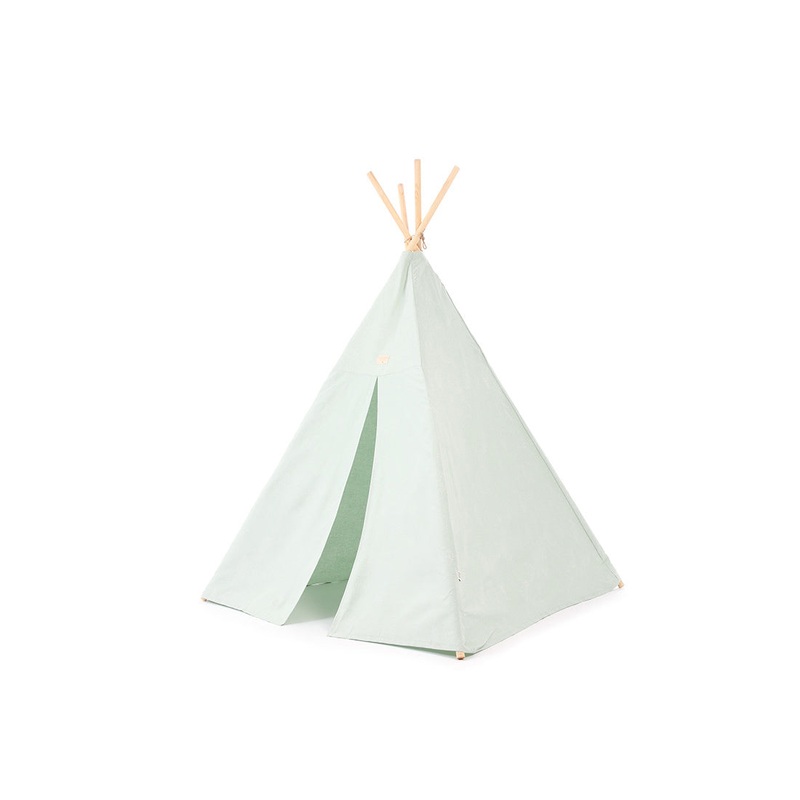 nobodinoz Phoenix Teepee White Bubble/Aqua