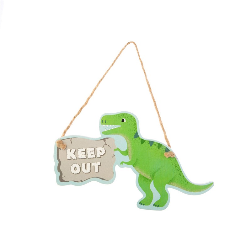 RJB Stone Roarsome Dinosaurs My Room Hanging Plaque