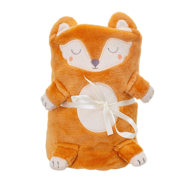 RJB Stone Woodland Fox Baby Blanket