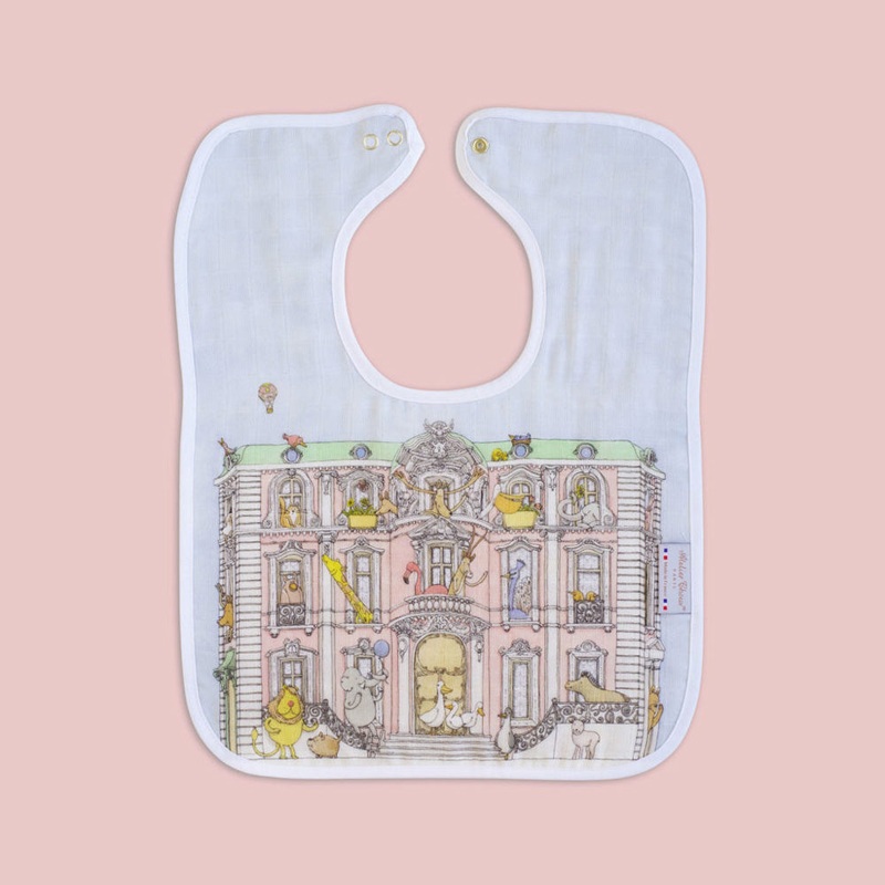 Atelier Choux Large Bib Monceau Mansion Gold Snaps