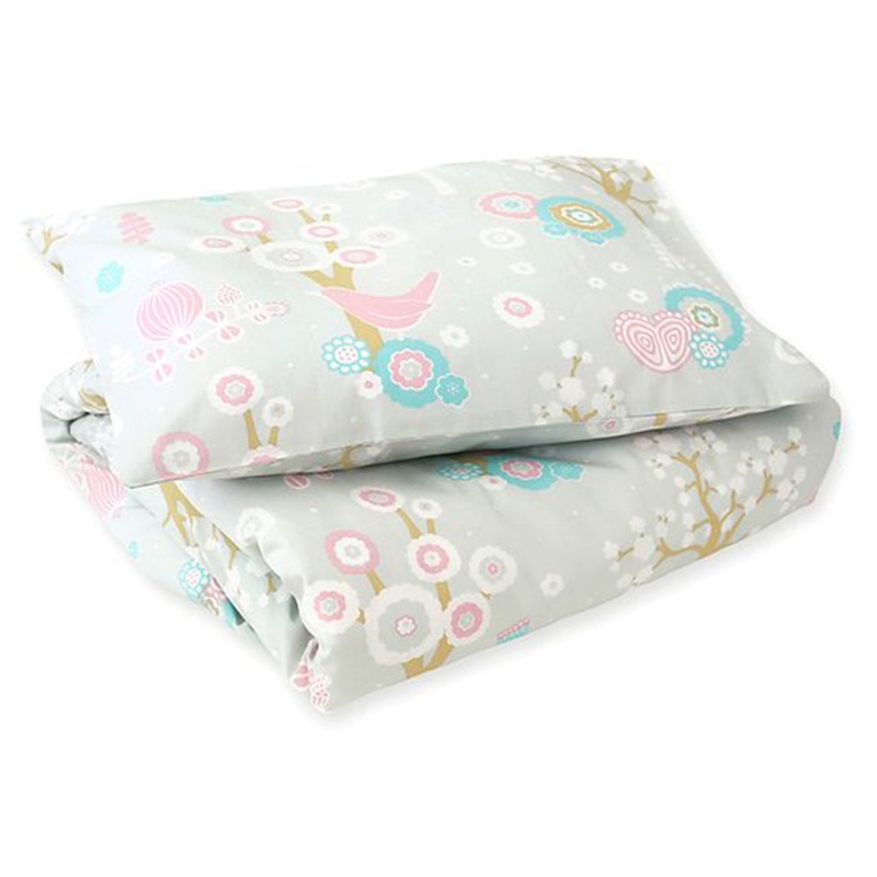 Majvillan Bedlinen Set Crib Cherry Valley Grey