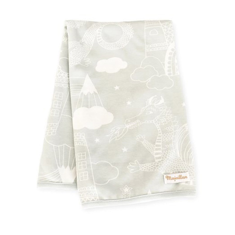 Majvillan Jersey Blanket Dragon Sky Grey