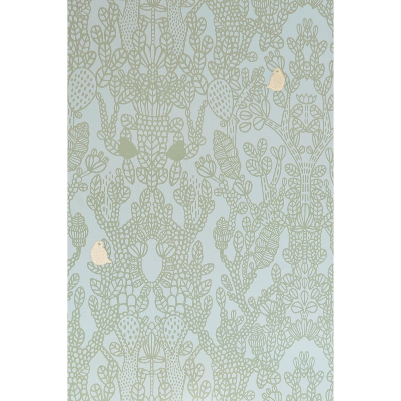 Majvillan Wallpaper Amelie Green (Pre-Order; Est. Delivery in 2-3 Weeks)