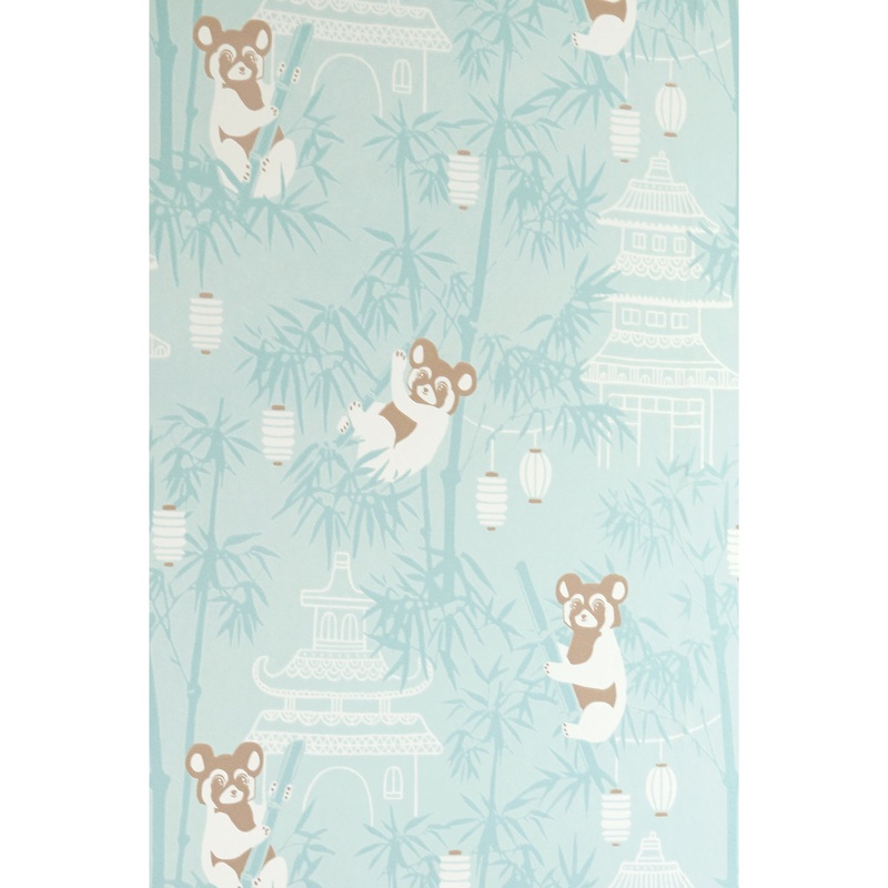 Majvillan Wallpaper Bambu Turquoise (Pre-Order; Est. Delivery in 2-3 Weeks)