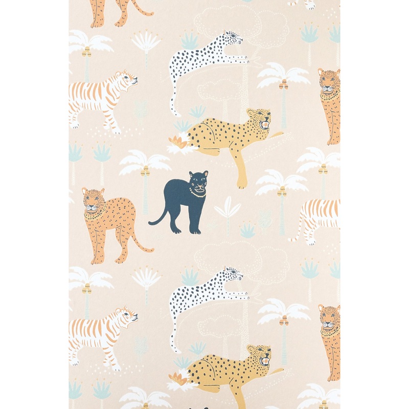 Majvillan Wallpaper Black Panther Creamy Orange (Pre-Order; Est. Delivery in 2-3 Weeks)