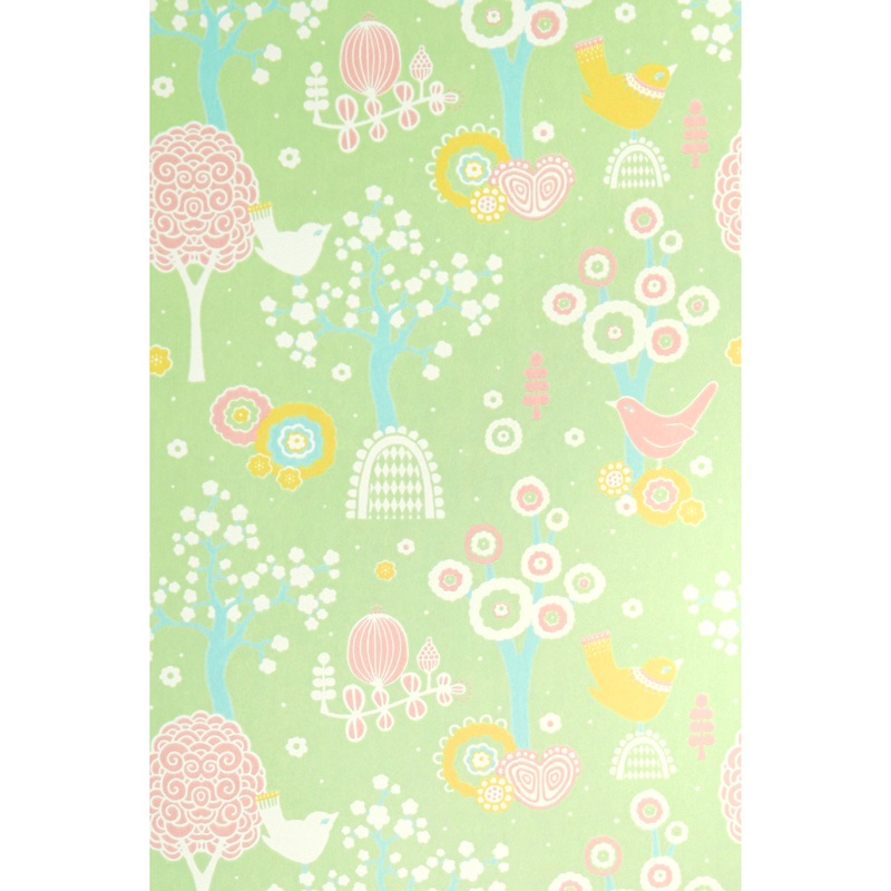 Majvillan Wallpaper Cherry Valley Green (Pre-Order; Est. Delivery in 2-3 Weeks)