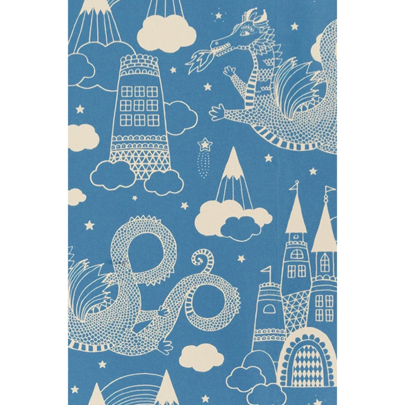 Majvillan Wallpaper Dragon Sky Darkblue (Pre-Order; Est. Delivery in 2-3 Weeks)