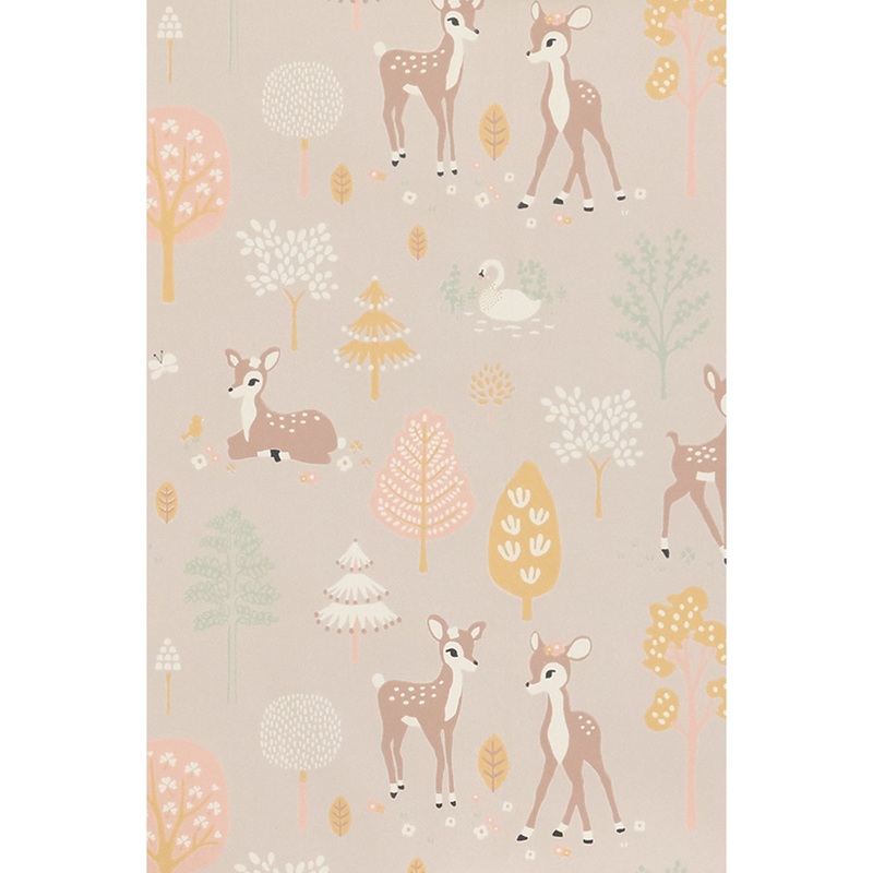 Majvillan Wallpaper Golden Woods Dusty Lilac (Pre-Order; Est. Delivery in 2-3 Weeks)