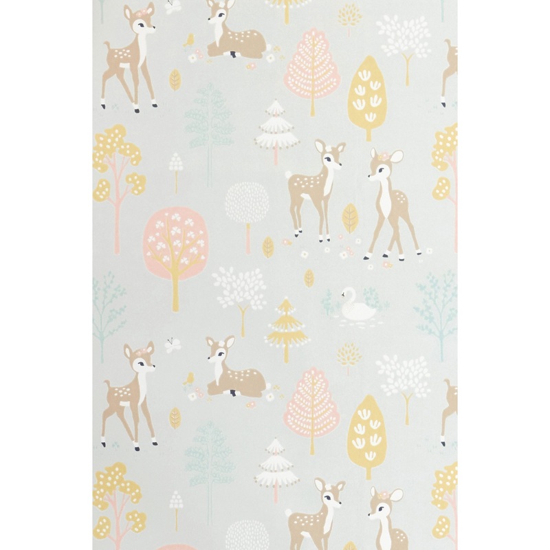 Majvillan Wallpaper Golden Woods Soft Grey (Pre-Order; Est. Delivery in 2-3 Weeks)