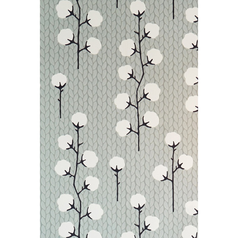 Majvillan Wallpaper Sweet Cotton Grey (Pre-Order; Est. Delivery in 2-3 Weeks)
