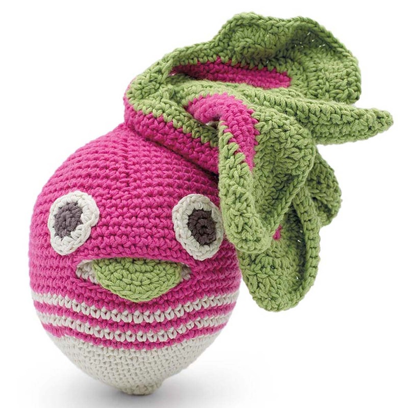 MyuM Henry Big Striped Radish Rattle