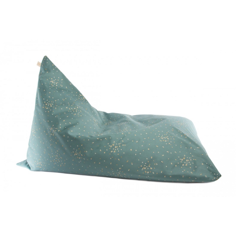 nobodinoz Beanbag Essaouira Gold Confetti/Magic Green