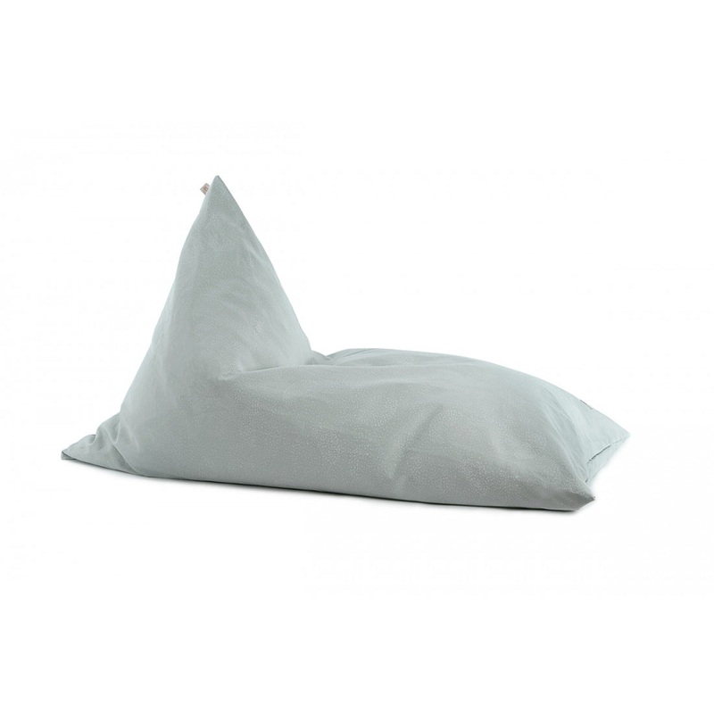 nobodinoz Beanbag Essaouira White Bubble/Aqua