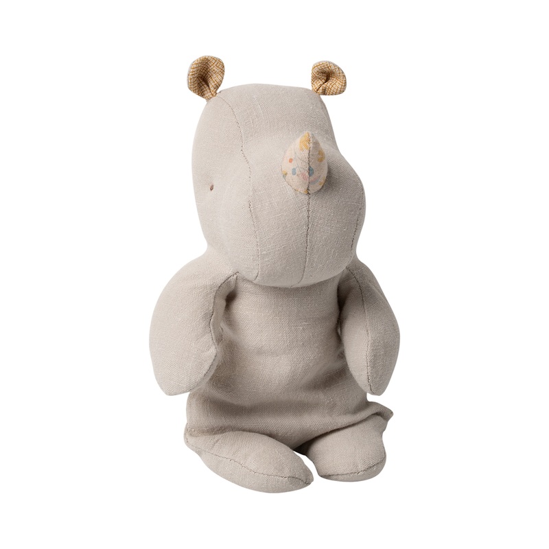 Maileg Safari Friends Small Rhino Grey