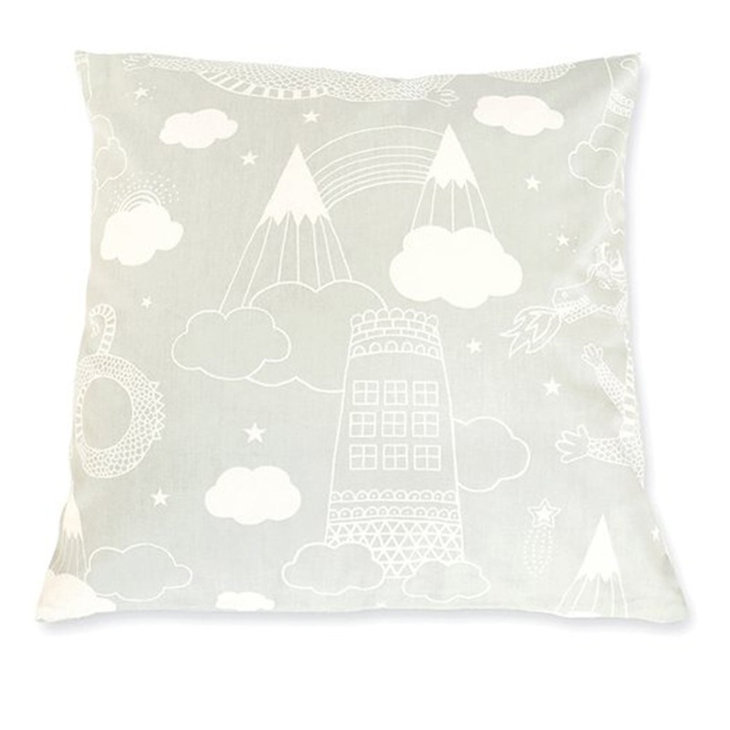 Majvillan Cushion Cover Dragon Sky Grey