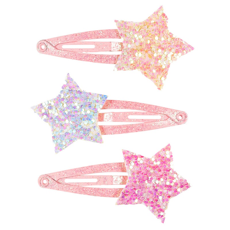 Souza 3 pcs Hair Clips Lyse Glitter Star