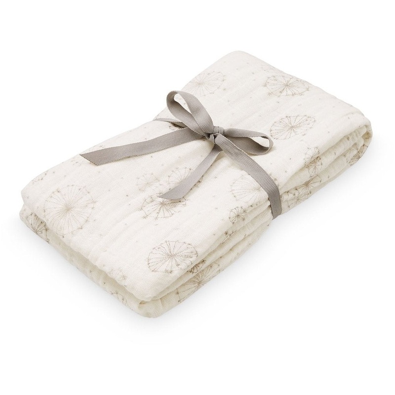 Cam Cam Copenhagen Swaddle Muslin Light Printed Dandelion Natural