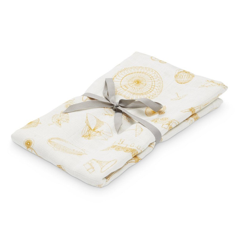 Cam Cam Copenhagen Swaddle Muslin Light Printed Inventions