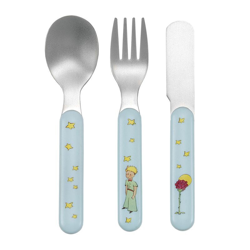 La boutique du Petit Prince The Little Prince 3 Pieces Cutlery Set - Blue