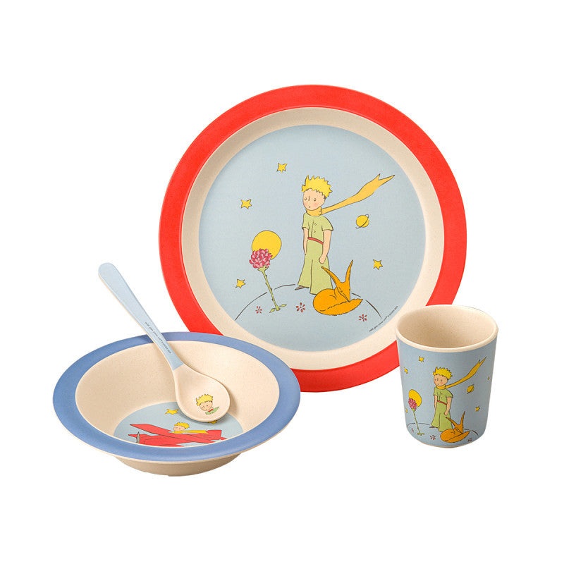 La boutique du Petit Prince The Little Prince 4 Pieces Meal Set in Bamboo
