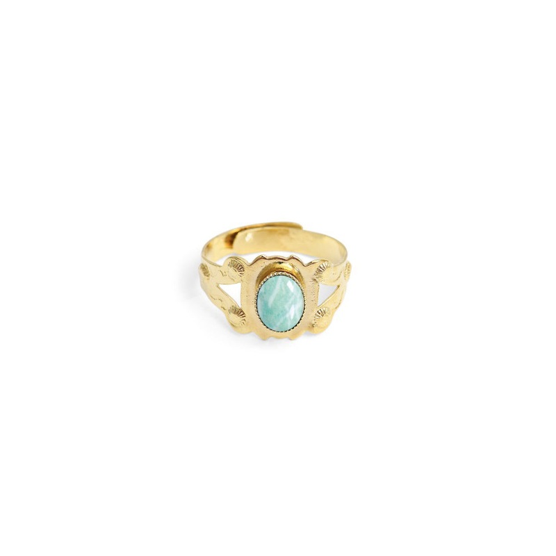 Nilai Thais Stone Amazonite Ring