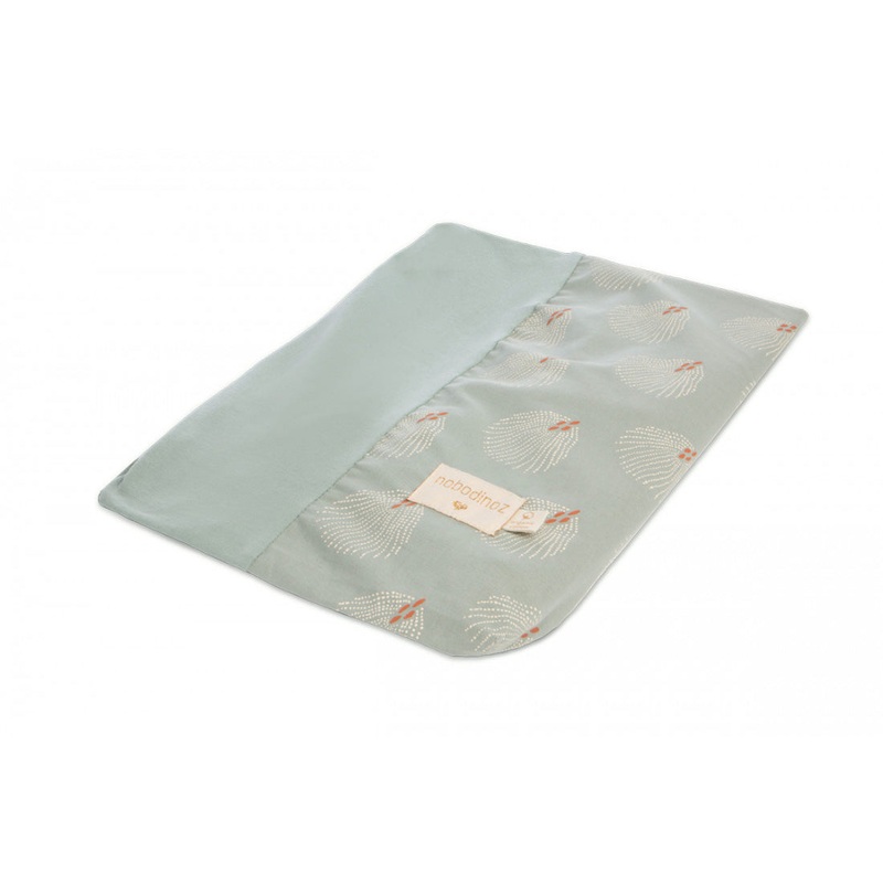 nobodinoz Calma Changing Cover White Gatsby/Antique Green