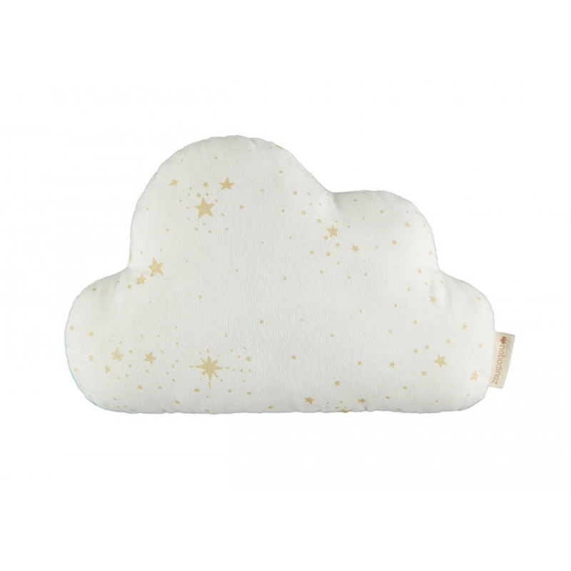nobodinoz Cloud Cushion Gold Stella/White