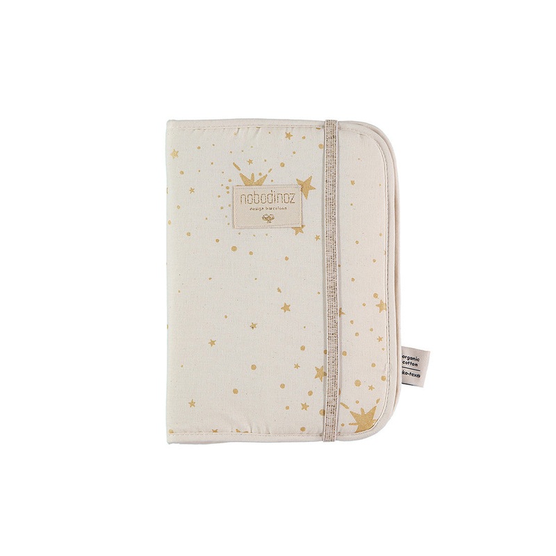 nobodinoz Poema Health Booklet A5 Gold Stella/Natural