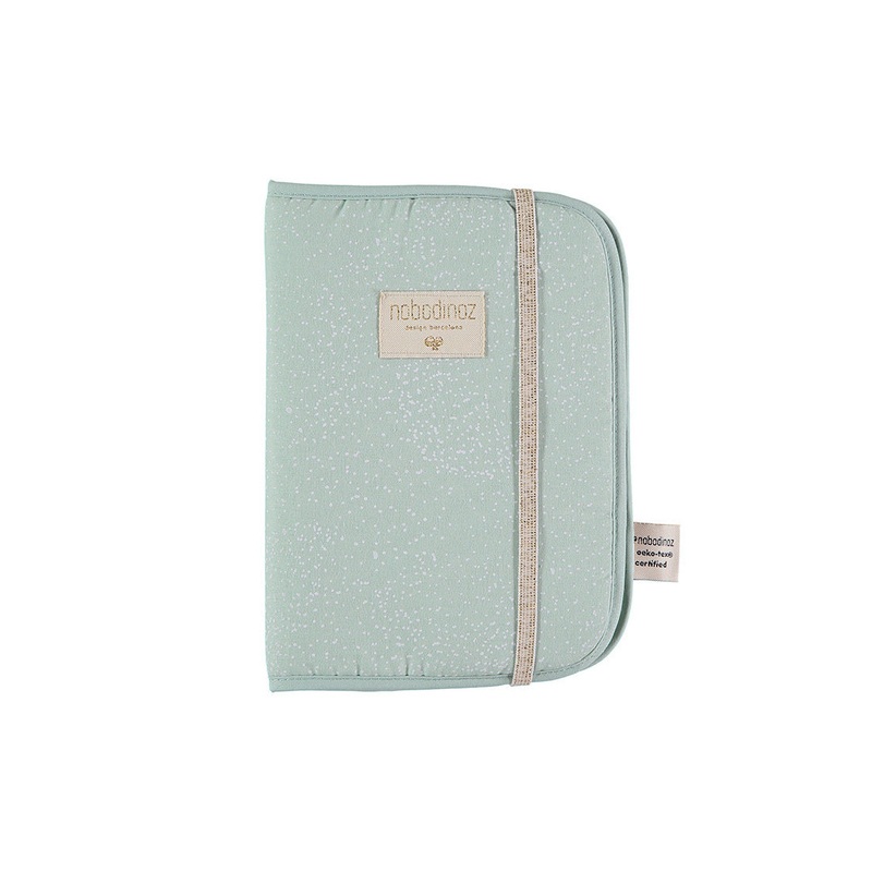 nobodinoz Poema Health Booklet A5 White Bubble/Aqua