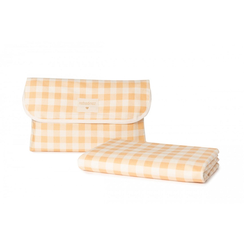 nobodinoz Sunshine Waterproof Picnic Cloth Melon Vichy