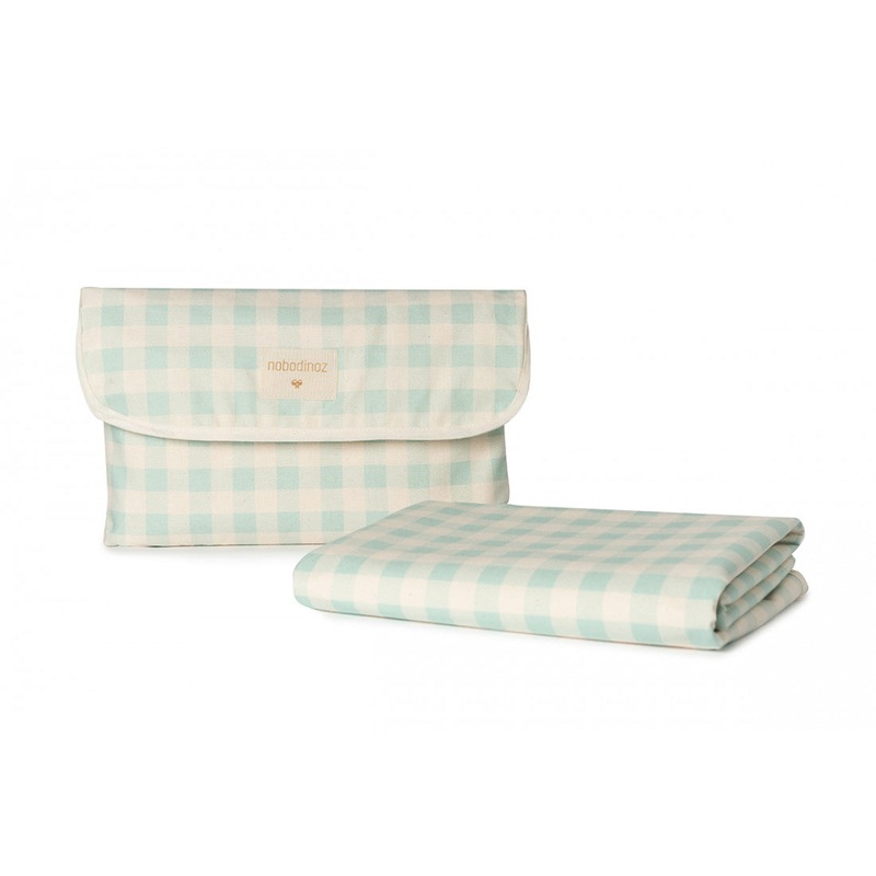 nobodinoz Sunshine Waterproof Picnic Cloth Opaline Vichy