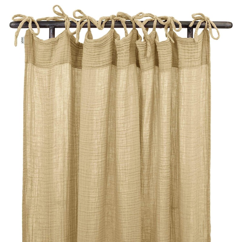 Numero 74 Flat Curtain Plain Mellow Yellow
