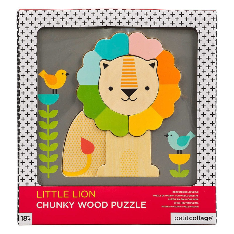 Petit Collage Little Lion Chunky Wood Puzzle