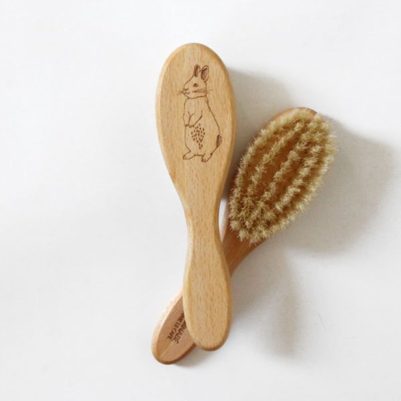 Barnab aime le caf Hair Brush Lapin