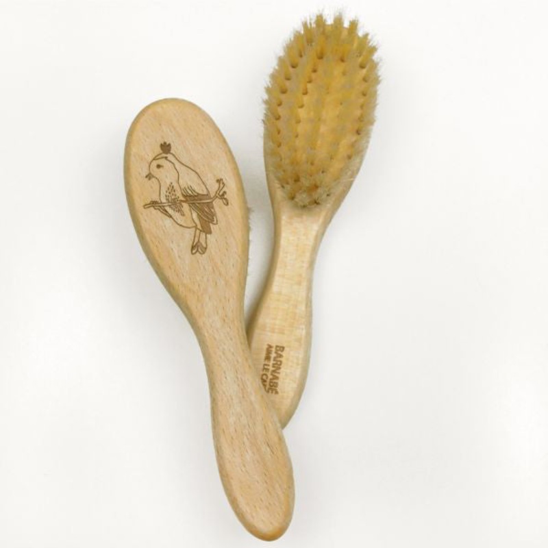 Barnab aime le caf Hair Brush Oiseau