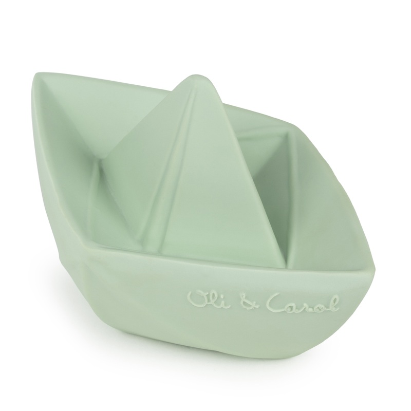 Oli & Carol Origami Boat Mint Teether