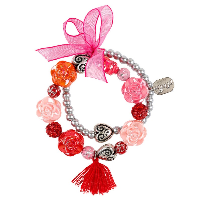 Souza Bracelet Tasmine Multi Red Flowers